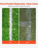 VEVOR Dry Line Marker 4-Wheel 50 or 100 mm Lines Heavy Duty Steel Chalker 22.7kg - Rear View