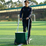 VEVOR Dry Line Marker 4-Wheel 50 or 100 mm Lines Heavy Duty Steel Chalker 29.5kg - Low Angle