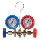 VEVOR AC Gauge Set - 3 Way AC Manifold Gauge Set for R134A R22 R12 R502 Refrigerant, Freon Gauges with 5ft Hoses, Couplers, Can Tap Works on Car Auto Freon Charging and Evacuation - Extra Image