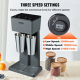 VEVOR Milkshake Maker Mixer Machine Double Head Stainless Steel Drink Blender - 45-Degree Angle