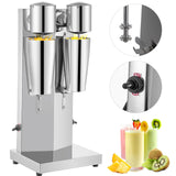 Vevor Commercial Milkshake Maker Machine Double Heads Thickshake Frother Stainless