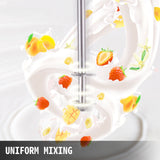 Vevor Commercial Milkshake Maker Machine Double Heads Thickshake Frother Stainless - 45-Degree Angle