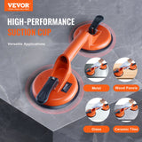 VEVOR Glass Suction Cup, 119 mm 2 Pack 150 kg Load Capacity, Vacuum Suction Cup with Aluminum Handle, Heavy Duty Industrial Suction Cup Lifter Tool