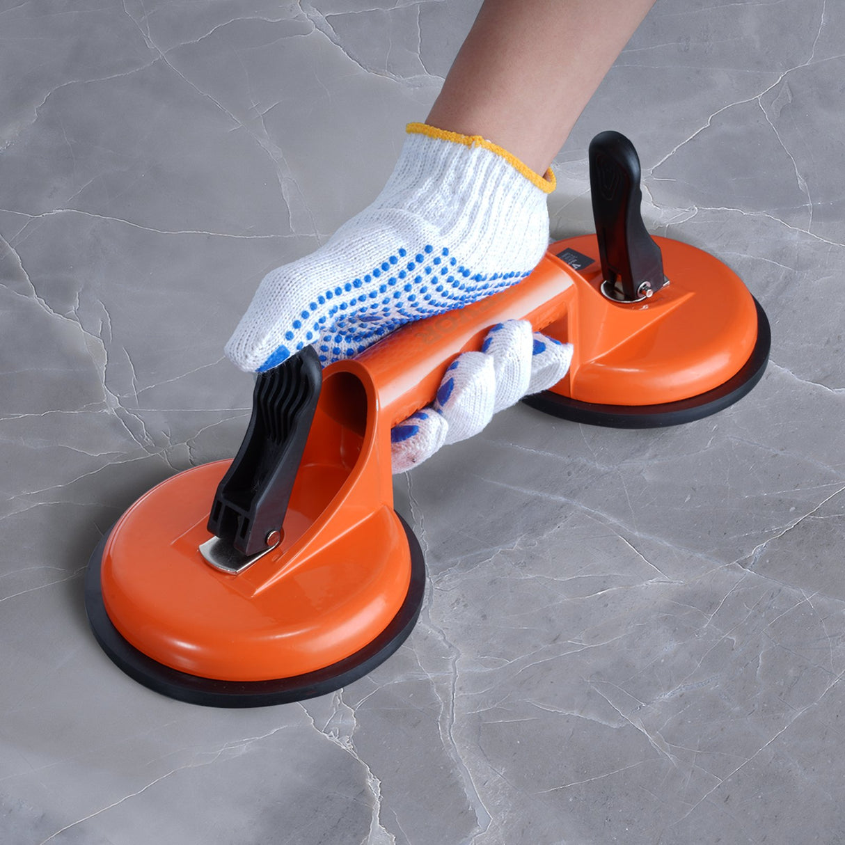 VEVOR Glass Suction Cup, 119 mm 2 Pack 150 kg Load Capacity, Vacuum Suction Cup with Aluminum Handle, Heavy Duty Industrial Suction Cup Lifter Tool