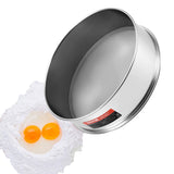 Flour Sieve Fine Mesh, 80 Mesh Flour Sifter, 304 Stainless Steel Fine Mesh Sifter Food-grade, Dia. 12.6" Fine Mesh Strainers for Baking, 5 Sizes Mesh hole for Mungbean, Rice, Flour, Pearl Powder