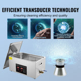 VEVOR 22L Ultrasonic Cleaner with Timer Heating Machine Digital Sonic Cleaner - Side View