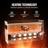 VEVOR 10L Ultrasonic Gun Cleaner 300W Ultra Sonic Cleaner Timer Heater Basket - Top-Down View