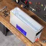 VEVOR 10L Ultrasonic Gun Cleaner 300W Ultra Sonic Cleaner Timer Heater Basket - Low Angle
