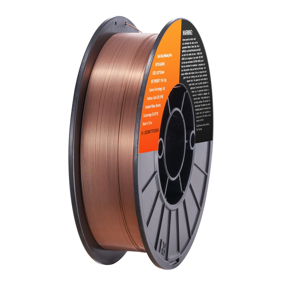 Solid MIG Welding Wire, ER70S-6 0.030-inch 11LBS with Low Splatter and High Levels of Deoxidizers for All Position Gas Welding