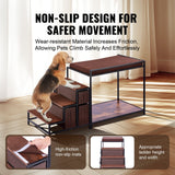 VEVOR Pet Bunk Bed Dog/Cat Window Perch with Stairs Storage Medium Size - 45-Degree Angle