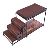 VEVOR Pet Bunk Bed Dog/Cat Window Perch with Stairs Storage Medium Size - Extra Image