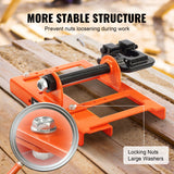 VEVOR Chainsaw Mill, Vertical Lumber Cutting Guide with 5.1-15.2cm Cutting Width, Cast Iron Portable Timber Chainsaw Attachment, Lightweight Wood Timber Milling Attachment for Builders and Woodworkers - Side View
