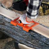 VEVOR Chainsaw Mill, Vertical Lumber Cutting Guide with 5.1-15.2cm Cutting Width, Cast Iron Portable Timber Chainsaw Attachment, Lightweight Wood