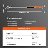 VEVOR Digital Torque Wrench, 1/2