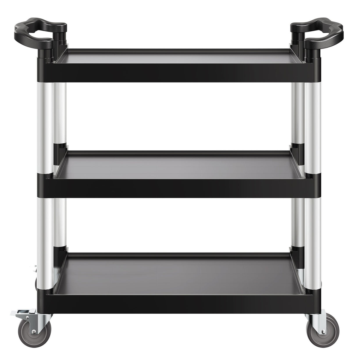VEVOR Heavy Duty Utility Cart 500 lbs Capacity 3-tier Service Cart with Wheels