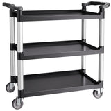 VEVOR Heavy Duty Utility Cart 500 lbs Capacity 3-tier Service Cart with Wheels - Extra Image