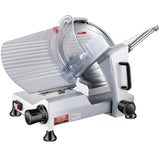 VEVOR Commercial Meat Slicer, 240W Electric Deli Food Slicer, 10 inch Carbon Steel Blade Electric Food Slicer, 350-400RPM Meat Slicer, 0 - 0.47 inch