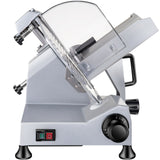 VEVOR Commercial Meat Slicer, 240W Electric Deli Food Slicer, 10 inch Carbon Steel Blade Electric Food Slicer, 350-400RPM Meat Slicer, 0 - 0.47 inch