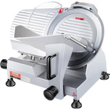 VEVOR Commercial Meat Slicer, 240W Electric Deli Food Slicer, 10 inch Carbon Steel Blade Electric Food Slicer, 350-400RPM Meat Slicer, 0 - 0.47 inch