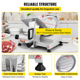 VEVOR Commercial Meat Slicer, 200W Electric Deli Food Slicer, 350-400RPM Meat Slicer with 8