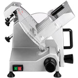 VEVOR Commercial Meat Slicer, 200W Electric Deli Food Slicer, 350-400RPM Meat Slicer with 8" Carbon Steel Blade, 0 - 0.47 inch Adjustable Thickness