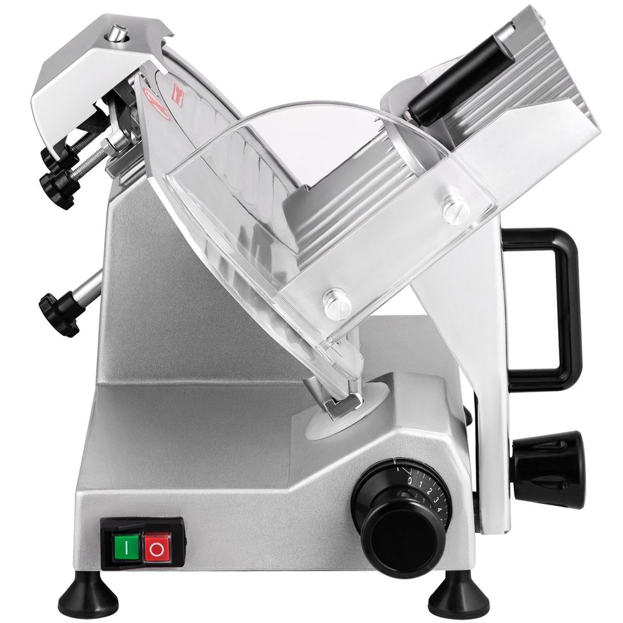 VEVOR Commercial Meat Slicer, 200W Electric Deli Food Slicer, 350-400RPM Meat Slicer with 8" Carbon Steel Blade, 0 - 0.47 inch Adjustable Thickness Electric Meat Slicer for Home and Commercial Use