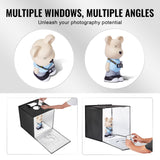 VEVOR Photo Studio Light Box 3000-5600K Adjustable 3 Color Temperatures, 50.5 x 48.5 x 49.5 cm - Side View