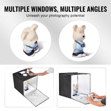 VEVOR Photo Studio Light Box 3000-5600K Adjustable 3 Color Temperatures, 60 x 59 x 60 cm - Side View