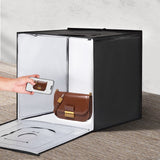 VEVOR Photo Studio Light Box 3000-5600K Adjustable 3 Color Temperatures, 60 x 59 x 60 cm - Low Angle