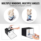 VEVOR Photo Studio Light Box 3000-5600K Adjustable 3 Color Temperatures,41 x 30 x 30.5cm - Side View