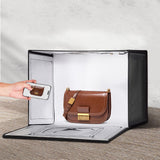 VEVOR Photo Studio Light Box 3000-5600K Adjustable 3 Color Temperatures,41 x 30 x 30.5cm - Low Angle