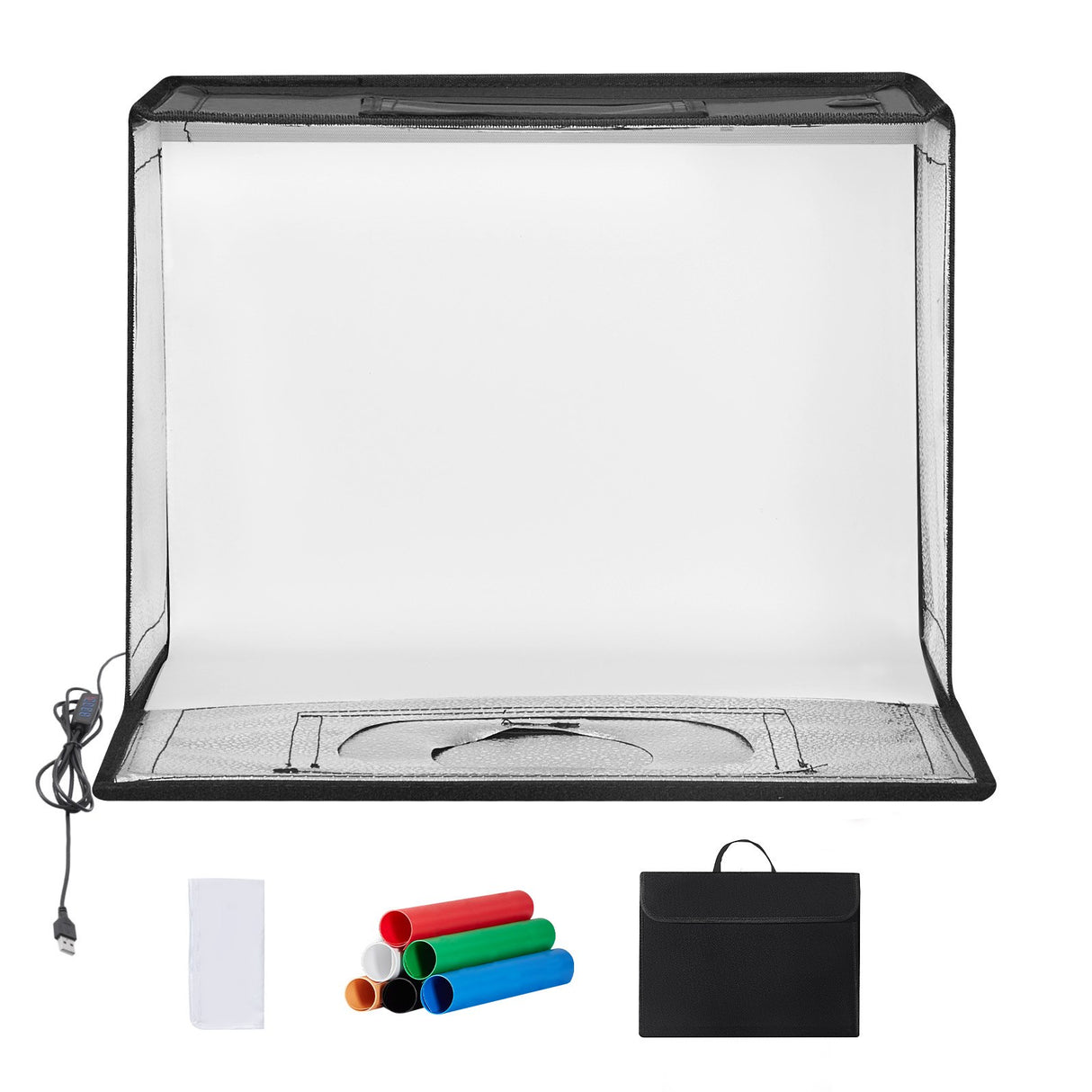 VEVOR Photo Studio Light Box 3000-5600K Adjustable 3 Color Temperatures,41 x 30 x 30.5cm