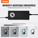 VEVOR Photo Studio Light Box 5600K with 210 LED Lights Power Adapter, 81.5 x 81.5 x 81.5 cm - Front View