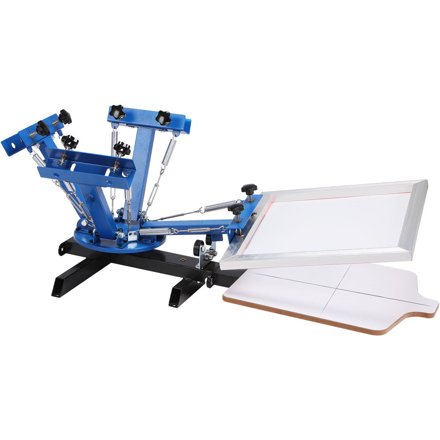 4 Color 1 Station Silk Screening Screenprint Press Screen Printing Machine