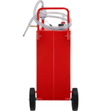 VEVOR 114L Fuel Caddy, Gas Storage Tank & 4 Wheels, with Manuel Transfer Pump, Gasoline Diesel Fuel Container for Cars, Lawn Mowers, ATVs, Boats, More, Red - Extra Image