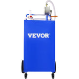 VEVOR 114L Fuel Caddy, Gas Storage Tank & 4 Wheels, with Manuel Transfer Pump, Gasoline Diesel Fuel Container for Cars, Lawn Mowers, ATVs, Boats, More