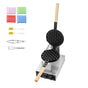 Commercial Bubble Waffle Maker, 1400W Egg Pancake Baker Machine, Non-Stick Stainless Steel Egg Bubble Puff, 180° Rotatable, Temp and Time Control, Wooden Handle, for Restaurant Bakery Snack Bar