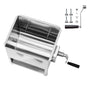 Manual Meat Mixer, 30L Fixed Tank Meat Processing Equipment(Mixing Max 30LBS for Meat), Stainless Steel Meat Mixer, Sausage Mixer Machine with Lid Handle Gear Reducer, Ground Beef Hand Mixer