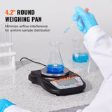 VEVOR Analytical Balance Lab Scale 600g x 0.01g 6 Units Conversion Electronic - Top-Down View
