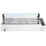 VEVOR Commercial Electric Food Warmer Countertop Buffet 9*5Qt with Glass Shield - Extra Image