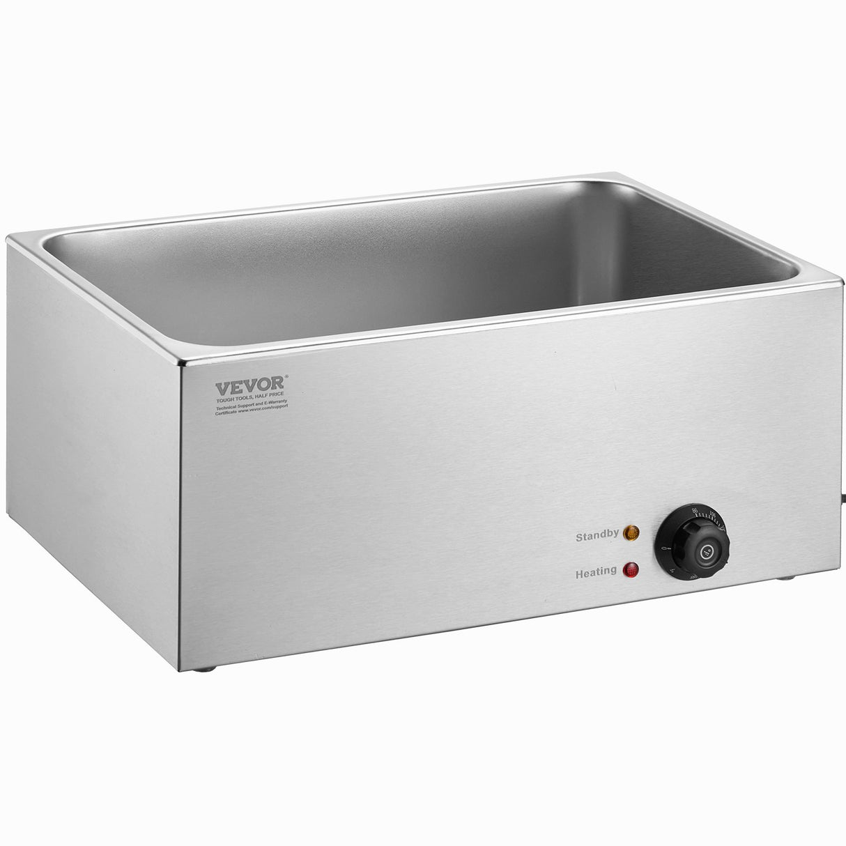 VEVOR Commercial Electric Food Warmer Countertop Buffet 18L 1200W Bain Marie