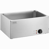 VEVOR Commercial Electric Food Warmer Countertop Buffet 18L 1200W Bain Marie