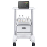 VEVOR 2 Tiers Lab Carts Mobile Medical Cart with 1 Drawer & 1 Top Tray White - Extra Image