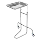 VEVOR Stainless Steel Lab Cart with Single Tray & 2 Silent Wheels for Lab Clinic - Extra Image