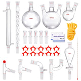 VEVOR Lab Glassware Distillation Kit 1000ml 3.3 Boro 29 pcs Glassware Equipment - Extra Image