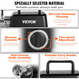 VEVOR Commercial Electric Meat Grinder 2.27Kg/Min Sausage Stuffer Filler Kitchen - 45-Degree Angle