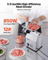 VEVOR Commercial Electric Meat Grinder 5.5 Lbs/Min Sausage Stuffer Maker Kitchen - Front View