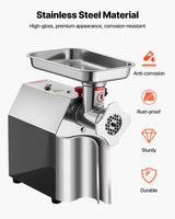 VEVOR Commercial Electric Meat Grinder 5.5 Lbs/Min Sausage Stuffer Maker Kitchen - 45-Degree Angle