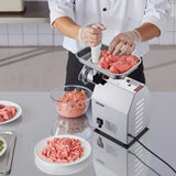 VEVOR Commercial Electric Meat Grinder 5.5 Lbs/Min Sausage Stuffer Maker Kitchen - Low Angle