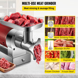 VEVOR Electric Meat Grinder Machine Electric Meat Mincer 661 Lbs/Hour 1100W - 45-Degree Angle